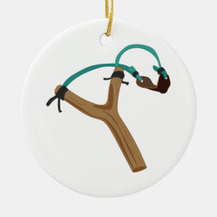Slingshot Ceramic Tree Decoration
