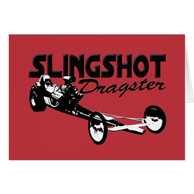slingshot dragster vintage drag racing red (Front Horizontal)