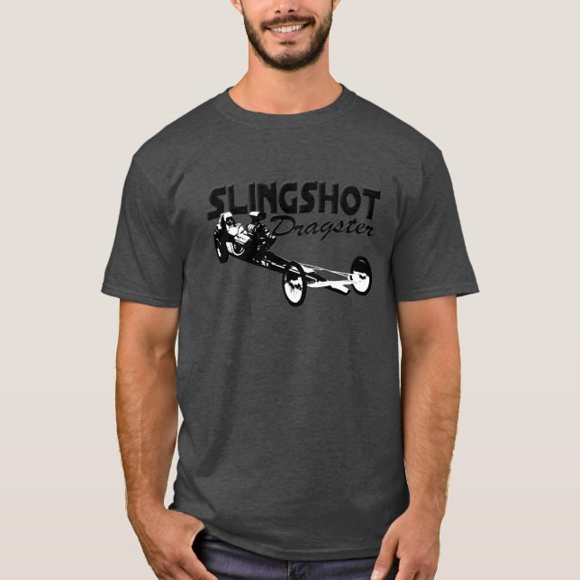 slingshot dragster vintage drag racing T-Shirt (Front)