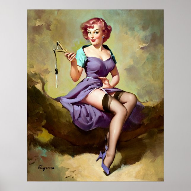 Slingshot Pin Up Poster (Front)