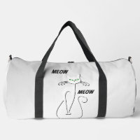 Slinky Black Cat Meow Meow Green Eyes on Silver