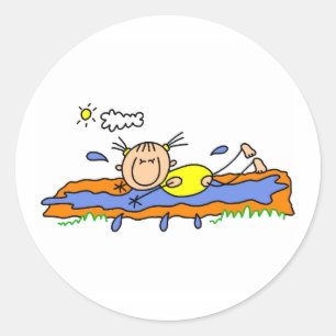 Slip And Slide On A Hot Day Sticker