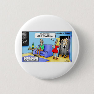 Slip Into A Teddy..Roosevelt Funny Gifts Mugs Etc 6 Cm Round Badge