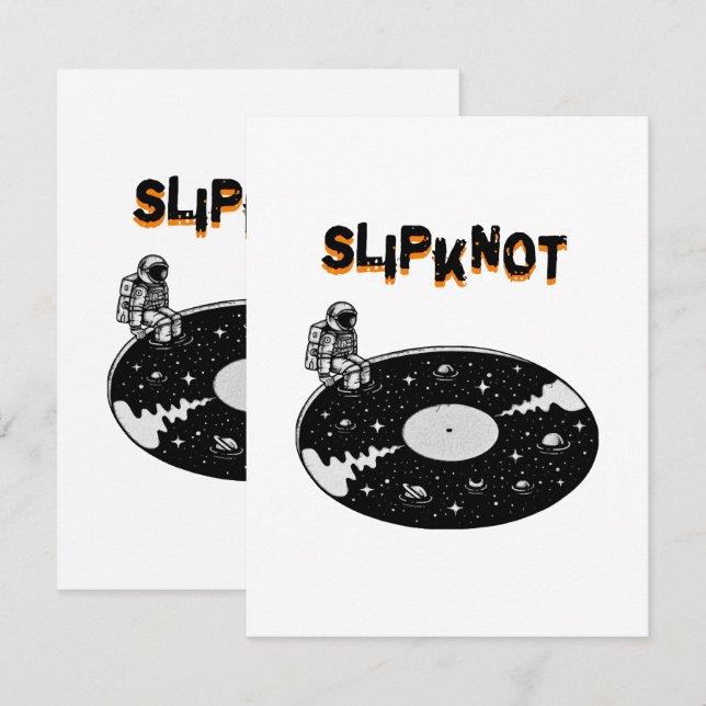 slipknot visual art enclosure card (Front/Back)