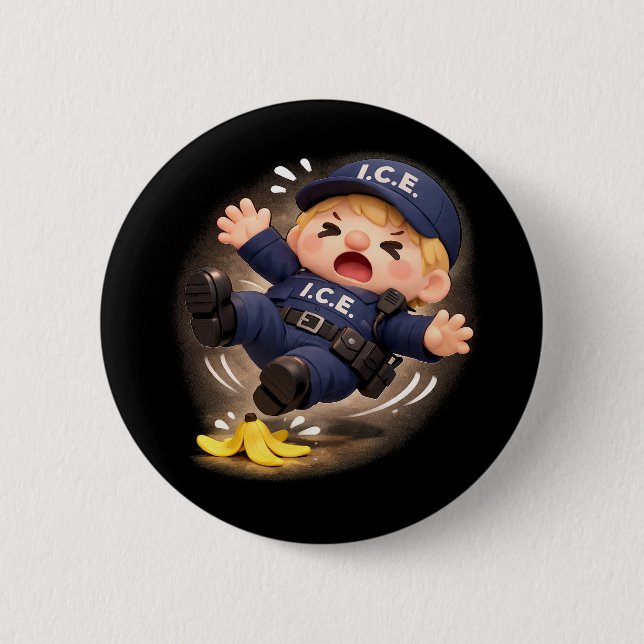 Slippery When Wet 6 Cm Round Badge (Front)