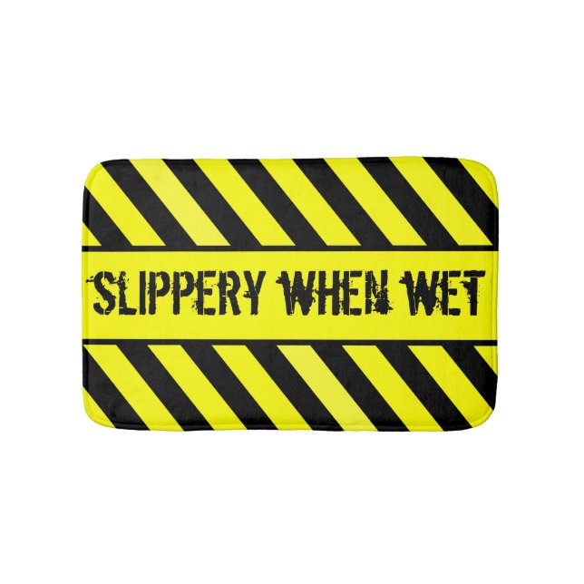 slippery when wet bath mat (Front)