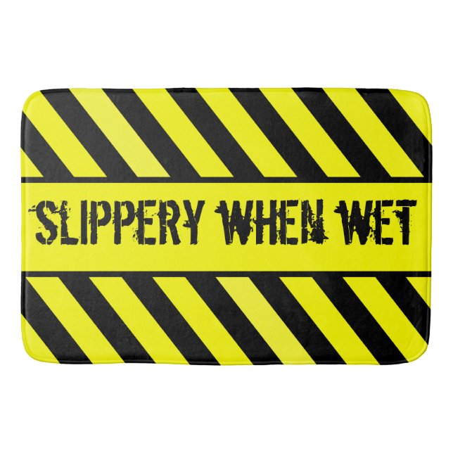 slippery when wet bath mat (Front)