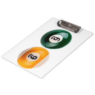SlipperyJoe 69 hard pool table two billiard balls  Clipboard