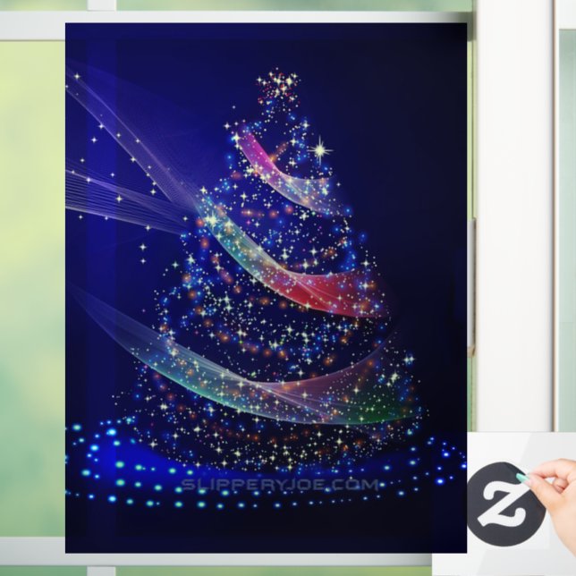 SlipperyJoe Christmas tree digital translucent red (Home)