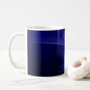 SlipperyJoe Christmas tree digital translucent red Coffee Mug