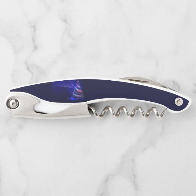 SlipperyJoe Christmas tree digital translucent red Corkscrew (Front)