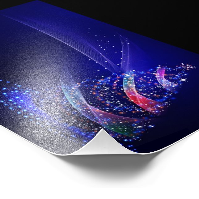 SlipperyJoe Christmas tree digital translucent red Photo Print (Corner)