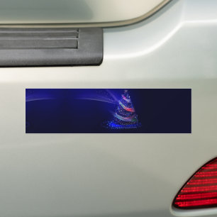 SlipperyJoe digitally rendered Christmas tree beau Bumper Sticker