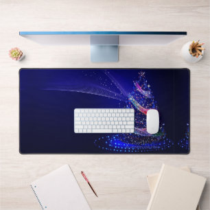 SlipperyJoe digitally rendered Christmas tree beau Desk Mat