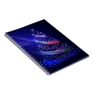 SlipperyJoe digitally rendered Christmas tree beau Notebook