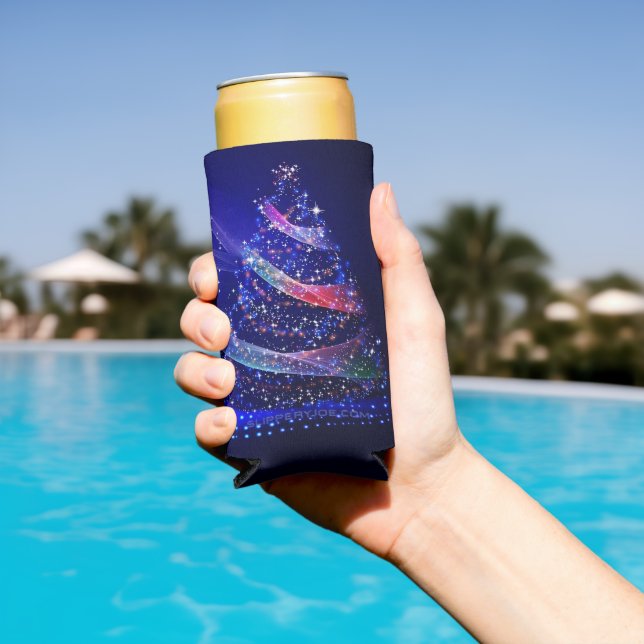 SlipperyJoe digitally rendered Christmas tree beau Seltzer Can Cooler (In Situ Pool)