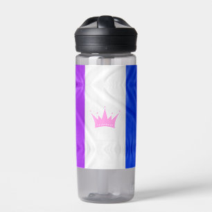 SlipperyJoe drag pride flag purple white blue crow Water Bottle