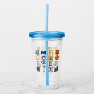 SlipperyJoe embrace diversity metaphor LGBTQIA glo Acrylic Tumbler