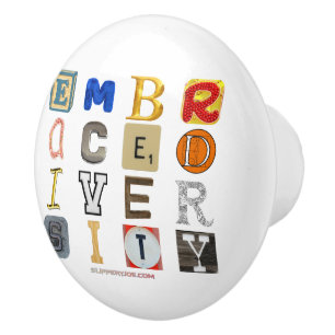 SlipperyJoe embrace diversity metaphor LGBTQIA glo Ceramic Knob