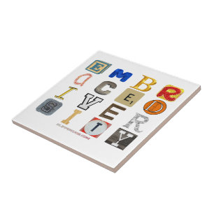 SlipperyJoe embrace diversity metaphor LGBTQIA glo Ceramic Tile