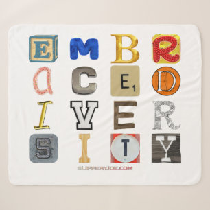 SlipperyJoe embrace diversity metaphor LGBTQIA glo Sherpa Blanket