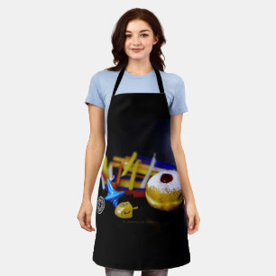 SlipperyJoe Hanukkah symbolic still life holiday e Apron