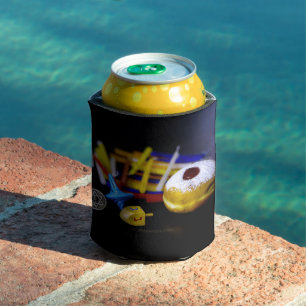 SlipperyJoe Hanukkah symbolic still life holiday e Can Cooler