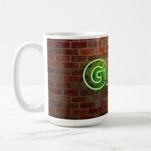 SlipperyJoe illuminated gay neon sign bright vivid Coffee Mug