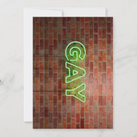 SlipperyJoe illuminated gay neon sign bright vivid