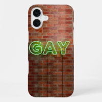 SlipperyJoe illuminated gay neon sign bright vivid