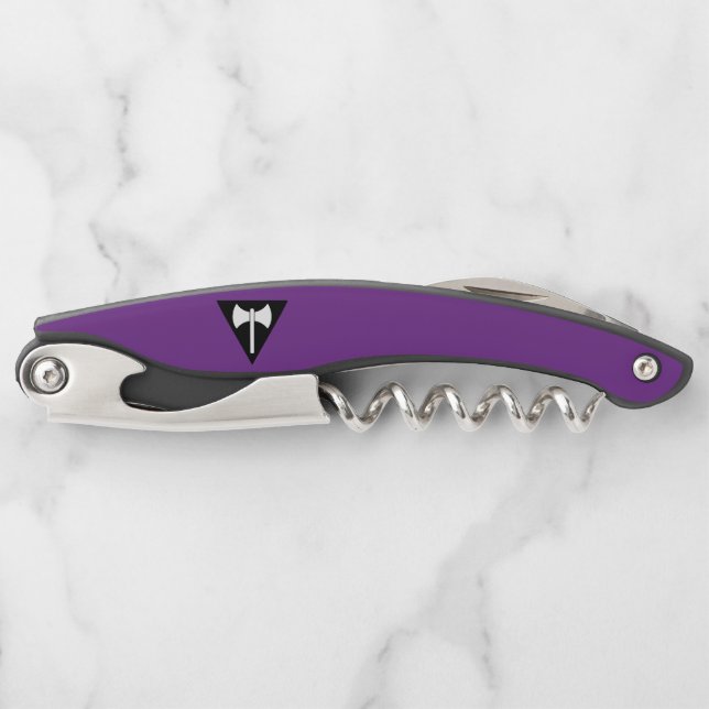 SlipperyJoe lesbian pride flag powerful gay femini Corkscrew (Front)