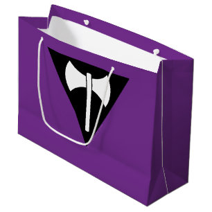 SlipperyJoe lesbian pride flag powerful gay femini Large Gift Bag