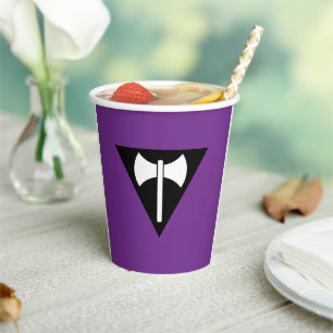 SlipperyJoe lesbian pride flag powerful gay femini Paper Cups