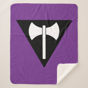 SlipperyJoe lesbian pride flag powerful gay femini Sherpa Blanket