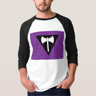 SlipperyJoe lesbian pride flag powerful gay femini T-Shirt