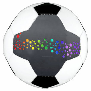 SlipperyJoe love bubbles red orange yellow green c Soccer Ball