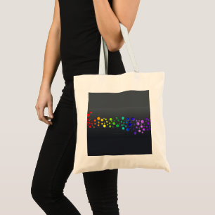 SlipperyJoe love bubbles red orange yellow green c Tote Bag