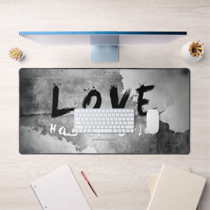 SlipperyJoe love has no colour race skin-tone boun Desk Mat