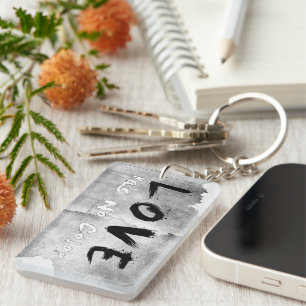 SlipperyJoe love has no colour race skin-tone boun Key Ring