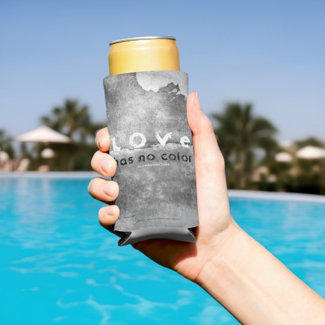 SlipperyJoe love has no colour race skin-tone boun Seltzer Can Cooler (In Situ Pool)