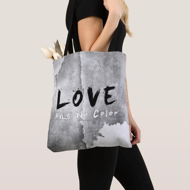SlipperyJoe love has no colour race skin-tone boun Tote Bag (Close Up)