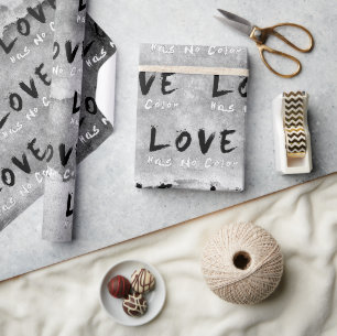 SlipperyJoe love has no colour race skin-tone boun Wrapping Paper