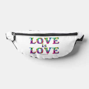 SlipperyJoe love is love dripping melting dynamic Bum Bags