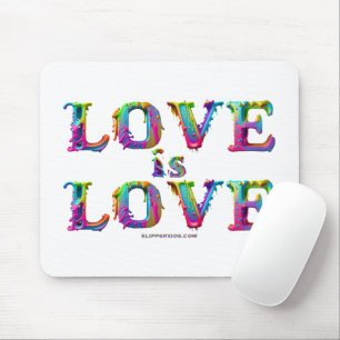 SlipperyJoe love is love dripping melting dynamic  Mouse Pad