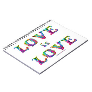 SlipperyJoe love is love dripping melting dynamic  Notebook