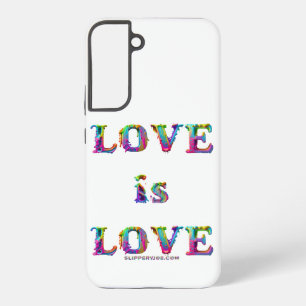 SlipperyJoe love is love dripping melting dynamic  Samsung Galaxy Case