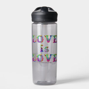 SlipperyJoe love is love dripping melting dynamic  Water Bottle