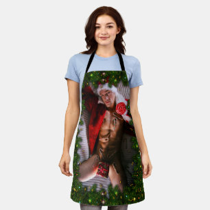 SlipperyJoe male chest six pack stomach bare torso Apron