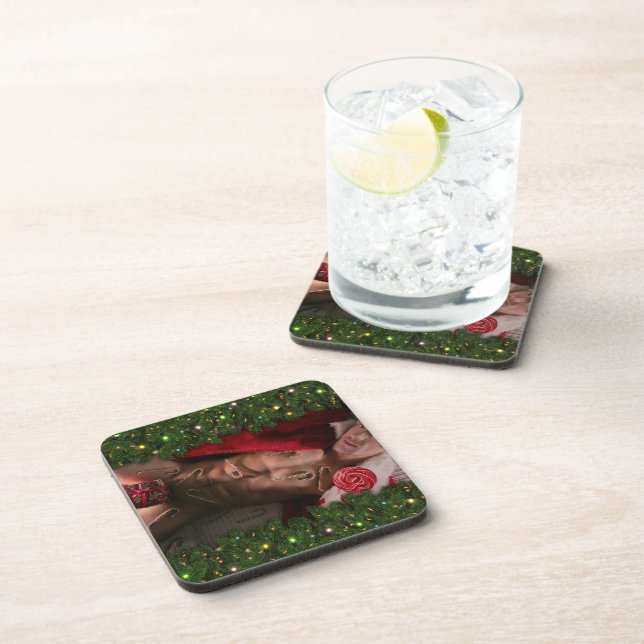 SlipperyJoe male chest six pack stomach bare torso Coaster (Right Side)