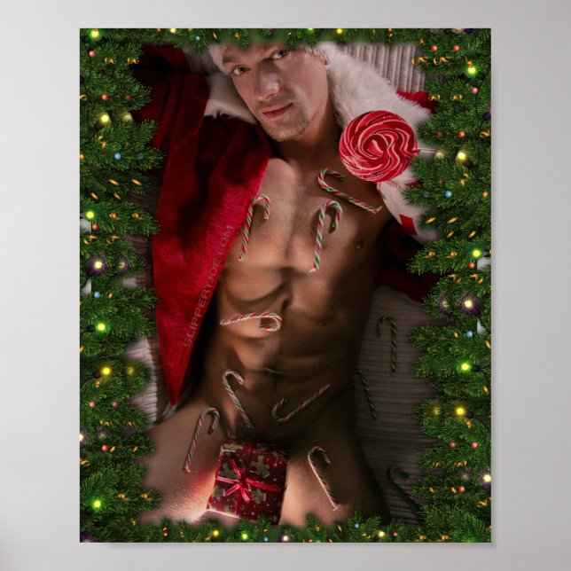 SlipperyJoe male chest six pack stomach bare torso Poster (Front)